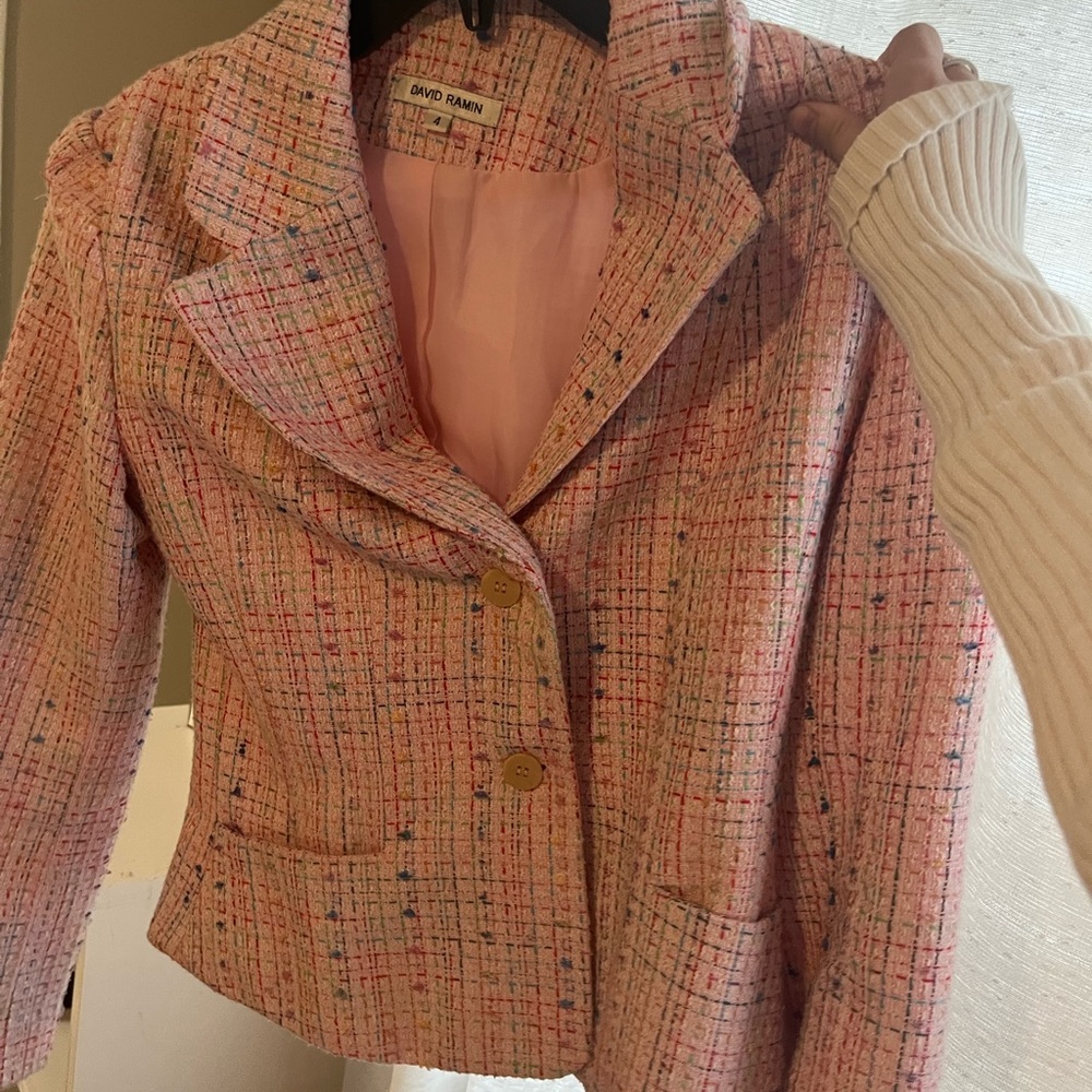 Pink Tweed Women's Jacket